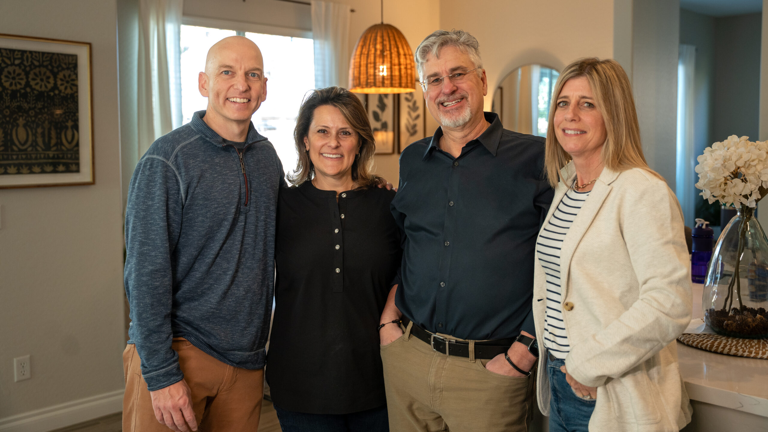 Jim Lawson and Tim Richards and their wives